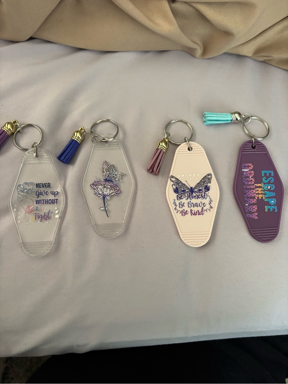 Handcrafted Inspirational Motel Keychains ✨